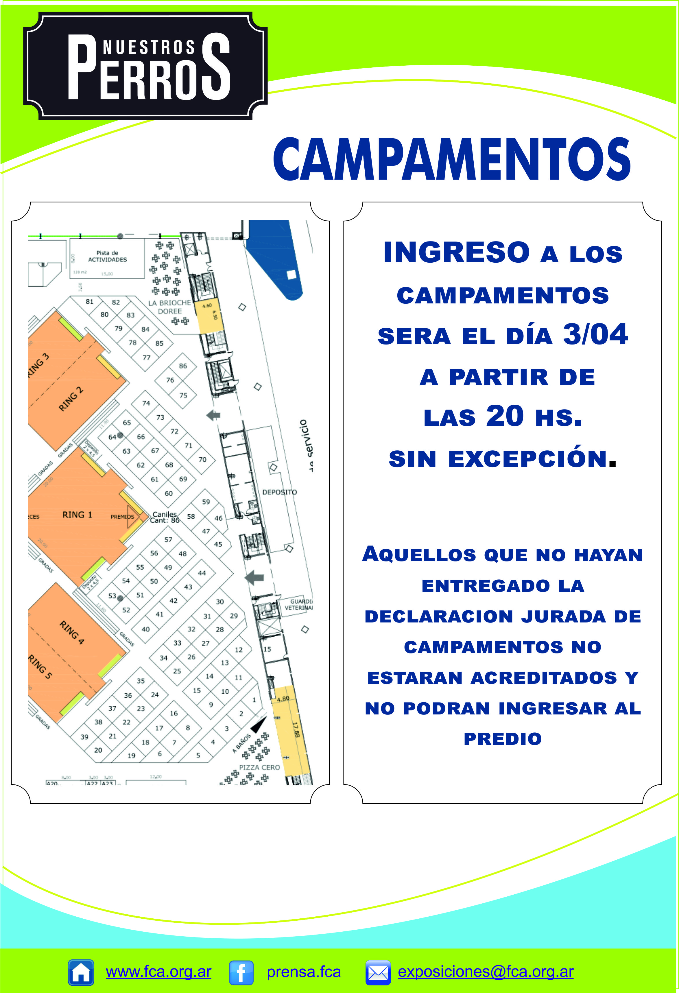 2018 - Expo Abril -  Ingreso de campamentos