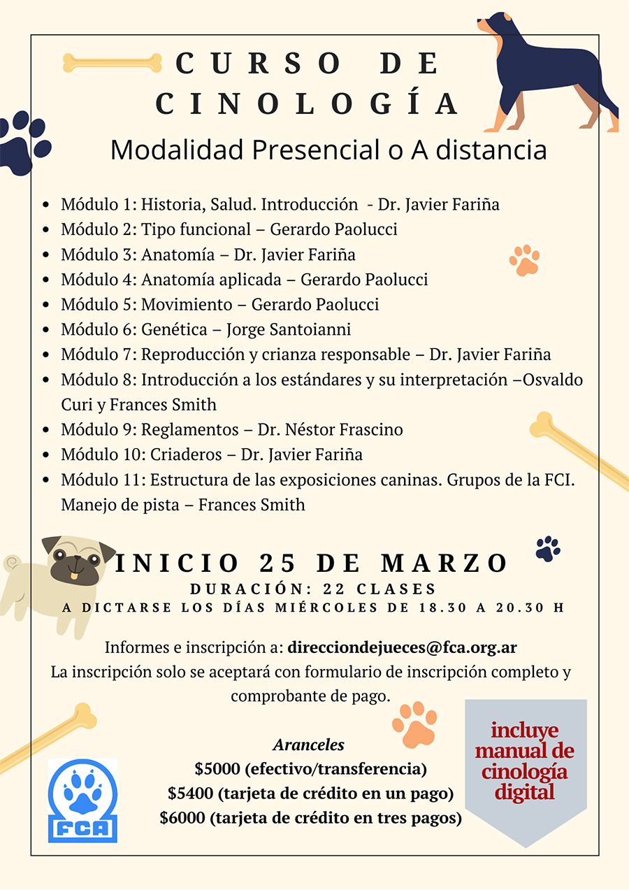 curso de cinologia 2020